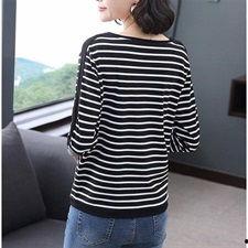 条纹打底衫搭配图片,简约时尚的搭配指南